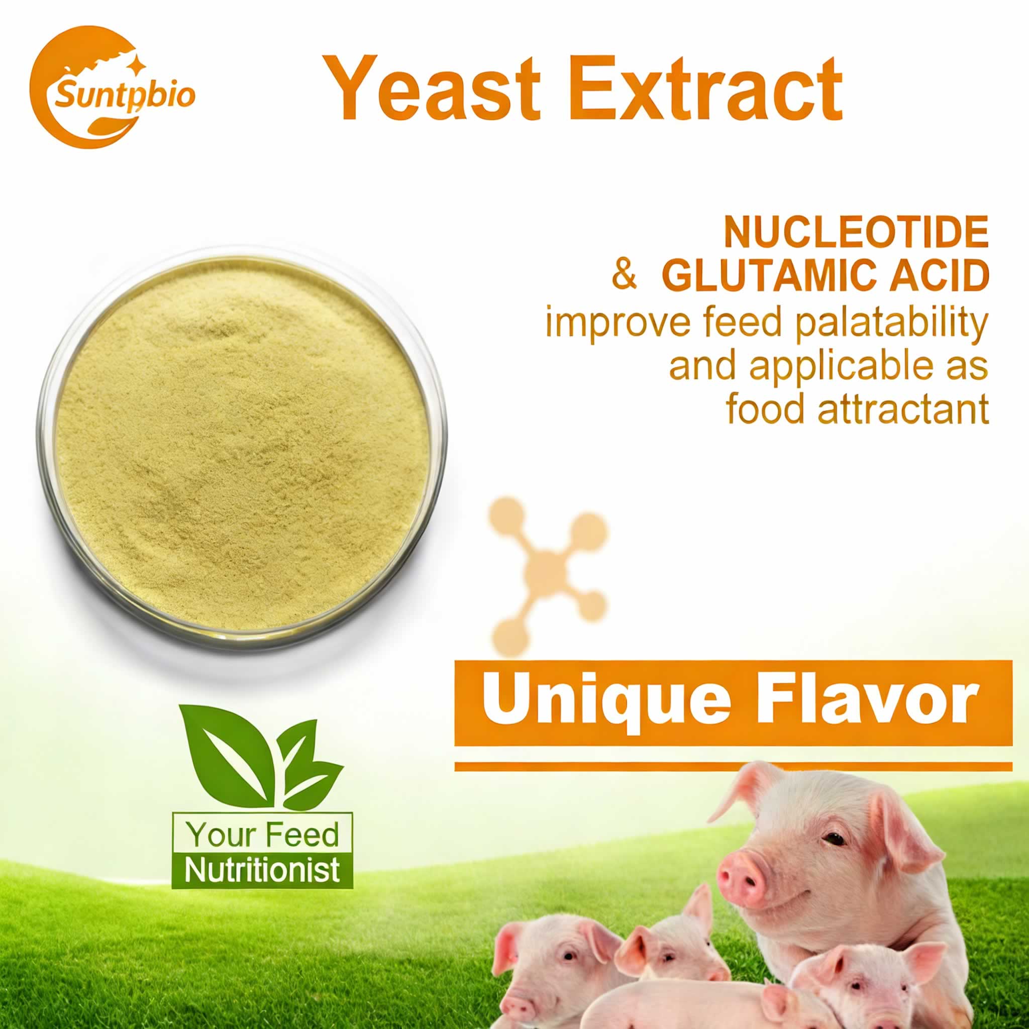 Uso animal del extracto de levadura